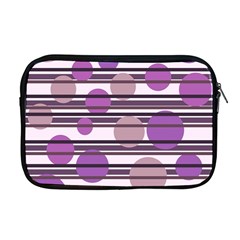 Purple Simple Pattern Apple Macbook Pro 17  Zipper Case by Valentinaart