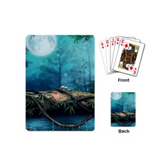 Mysterious Fantasy Nature  Playing Cards (mini)  by Brittlevirginclothing