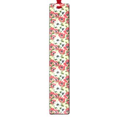 Gorgeous Red Flower Pattern Large Book Marks by Brittlevirginclothing