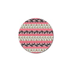 Cute Flower Pattern Golf Ball Marker by Brittlevirginclothing