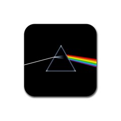 Pink Floyd  Rubber Square Coaster (4 Pack)  by Brittlevirginclothing