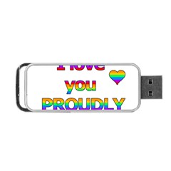 I Love You Proudly 2 Portable Usb Flash (two Sides) by Valentinaart
