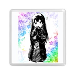 Shy Anime Girl Memory Card Reader (square)  by Brittlevirginclothing
