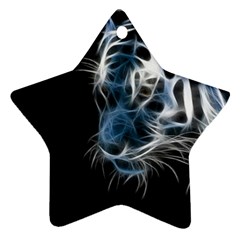 Ghost Tiger Ornament (star)  by Brittlevirginclothing