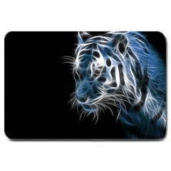 Ghost Tiger Large Doormat  by Brittlevirginclothing
