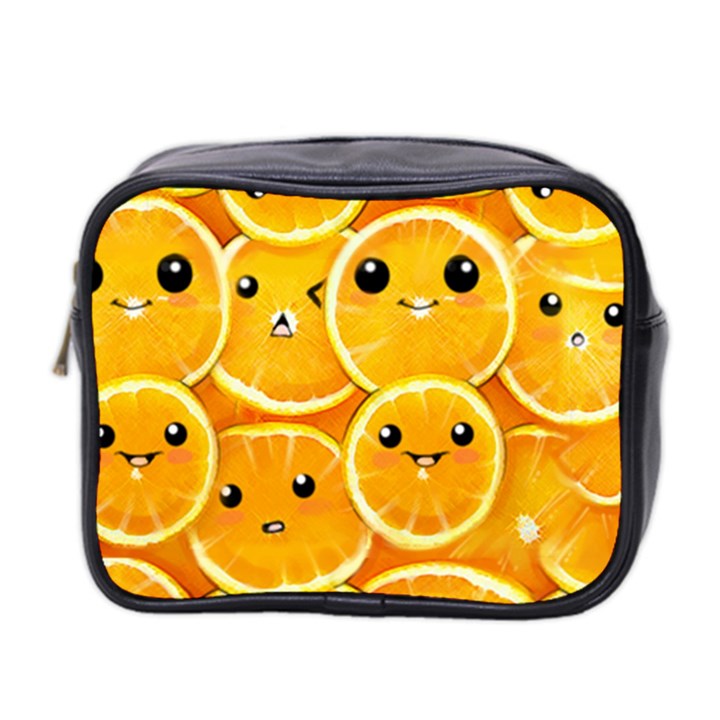 Cute orange  Mini Toiletries Bag 2-Side
