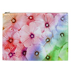 Rainbow Flower Cosmetic Bag (xxl)  by Brittlevirginclothing