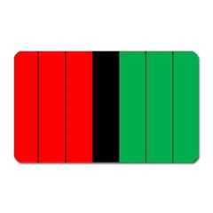Kwanzaa Colors African American Red Black Green  Magnet (rectangular) by yoursparklingshop