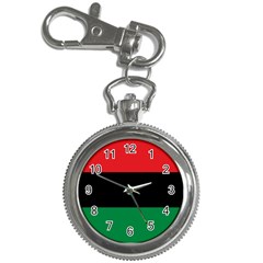 Pan African Unia Flag Colors Red Black Green Horizontal Stripes Key Chain Watches by yoursparklingshop