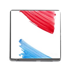 Tricolor Banner Flag, Red White Blue Memory Card Reader (square) by picsaspassion