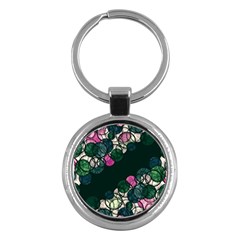 Green And Pink Bubbles Key Chains (round)  by Valentinaart