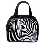 Animal Cute Pattern Art Zebra Classic Handbags (One Side)