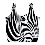 Animal Cute Pattern Art Zebra Full Print Recycle Bags (L) 