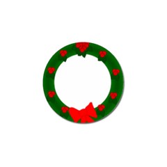 Holiday Wreath Golf Ball Marker (4 Pack) by Amaryn4rt