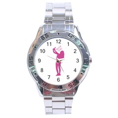 Selfie Girl Graphic Stainless Steel Analogue Watch by dflcprints