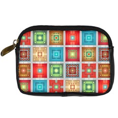 Tiles Pattern Background Colorful Digital Camera Cases by Amaryn4rt