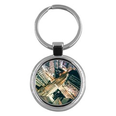 Architecture Buildings City Key Chains (round)  by Amaryn4rt
