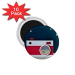 Camera Vector Illustration 1.75  Magnets (10 pack) 