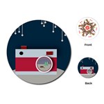 Camera Vector Illustration Playing Cards (Round) 
