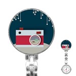 Camera Vector Illustration Stainless Steel Nurses Watch Front