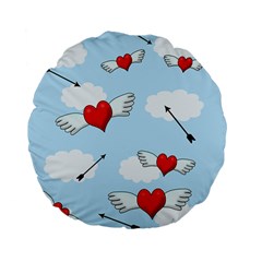 Love Hunting Standard 15  Premium Flano Round Cushions by Valentinaart
