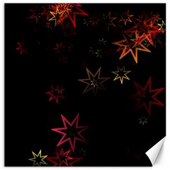 Christmas Background Motif Star Canvas 12  X 12   by Amaryn4rt