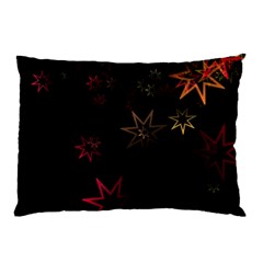 Christmas Background Motif Star Pillow Case (two Sides) by Amaryn4rt