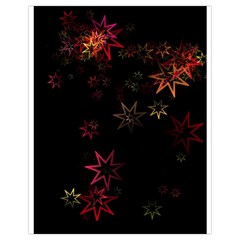 Christmas Background Motif Star Drawstring Bag (small) by Amaryn4rt