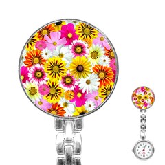 Flowers Blossom Bloom Nature Plant Stainless Steel Nurses Watch by Amaryn4rt