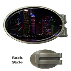 Hong Kong China Asia Skyscraper Money Clips (oval)  by Amaryn4rt