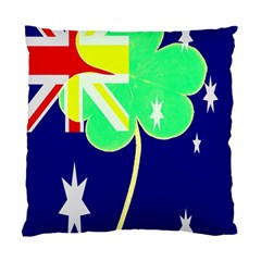 St  Patrick Australia And Ireland Irish Shamrock Australian Country Flag  Standard Cushion Case (two Sides) by yoursparklingshop