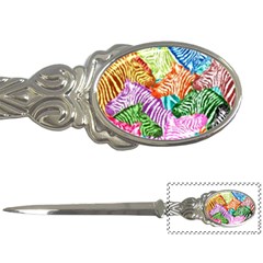 Zebra Colorful Abstract Collage Letter Openers by Amaryn4rt
