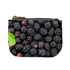 Blackberries Background Black Dark Mini Coin Purses by Amaryn4rt