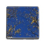 Poplar Foliage Yellow Sky Blue Memory Card Reader (Square)