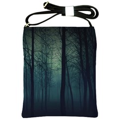 Dark Night Forest Shoulder Sling Bags by Brittlevirginclothing