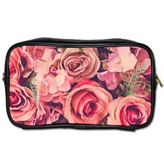Beautiful Pink Roses Toiletries Bags 2-side by Brittlevirginclothing