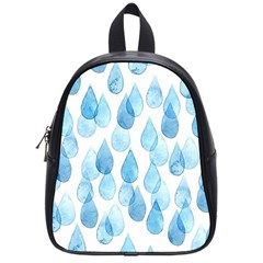 Cute Blue Rain Drops School Bags (small)  by Brittlevirginclothing