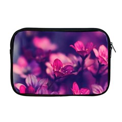 Blurry Violet Flowers Apple Macbook Pro 17  Zipper Case by Brittlevirginclothing