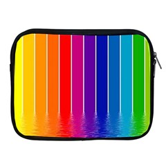 Faded Rainbow Apple Ipad 2/3/4 Zipper Cases