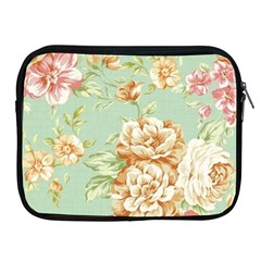 Vintage Pastel Flowers Apple Ipad 2/3/4 Zipper Cases by Brittlevirginclothing