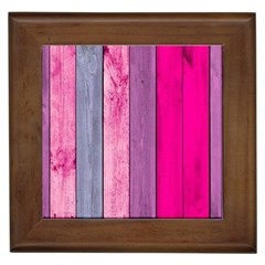 Pink Wood Framed Tiles by Brittlevirginclothing