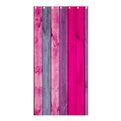 Pink Wood Shower Curtain 36  X 72  (stall)  by Brittlevirginclothing