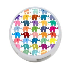 Cute Colorful Elephants 4-port Usb Hub (one Side) by Brittlevirginclothing