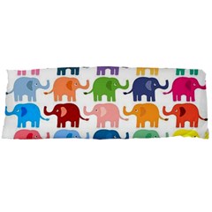 Cute Colorful Elephants Body Pillow Case Dakimakura (two Sides) by Brittlevirginclothing