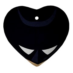 Batman Ornament (heart) by Brittlevirginclothing