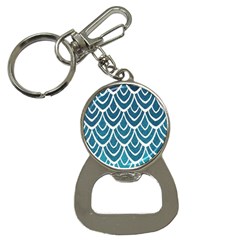 Blue Fish Scale Bottle Opener Key Chains by Brittlevirginclothing
