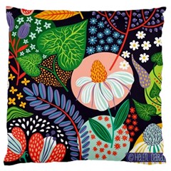Japanese Inspired Large Cushion Case (one Side) by Brittlevirginclothing