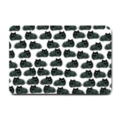 Black Cat Small Doormat  by Brittlevirginclothing