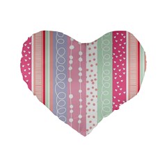 Pink Wood Standard 16  Premium Heart Shape Cushions by Brittlevirginclothing