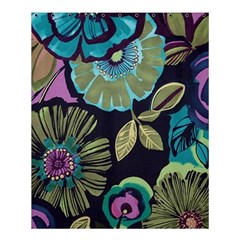 Dark Lila Flower Shower Curtain 60  X 72  (medium)  by Brittlevirginclothing